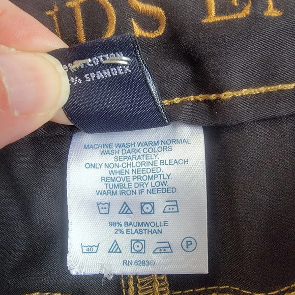 NWOT Lands End Sateen Hollywood Flare Jeans Fit 1 Size 8 - Picture 7 of 12